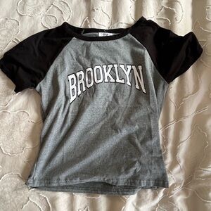 Brooklyn  Women’s Crop Top - Gray & Black